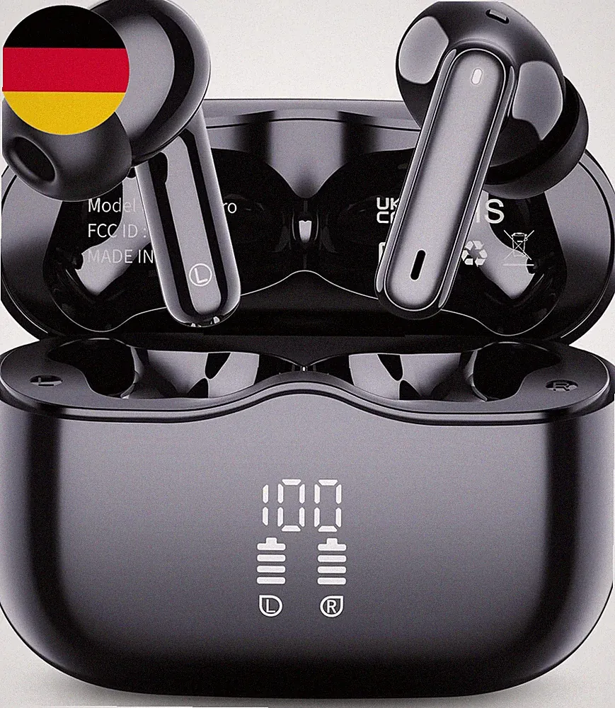 Kabellose Bluetooth Kopfhörer, in Ear Kopfhörer Bluetooth 5.4 Mit 4 ENC Noise Ca