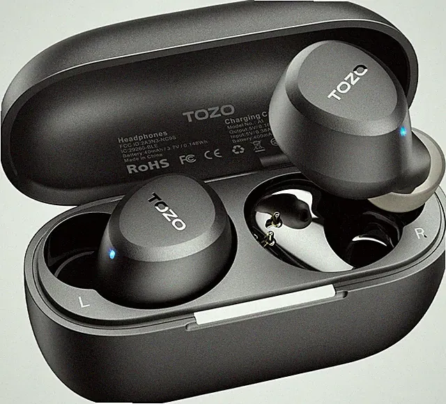 Kabellose Bluetooth Kopfhörer In-Ear Schwarz mit Touch-Steuerung, 32 EQ Modi