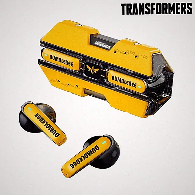 Kabellose Bluetooth-Kopfhörer TWS Transformers TF-T01 Bumblebee Yellow Gelbes