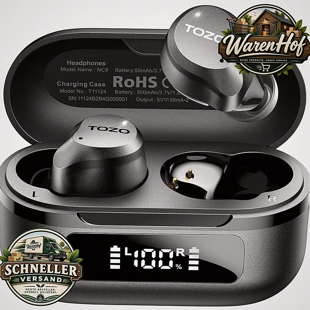 Kabellose In Ear Bluetooth Kopfhörer Hybrid Noise Cancelling 45dB