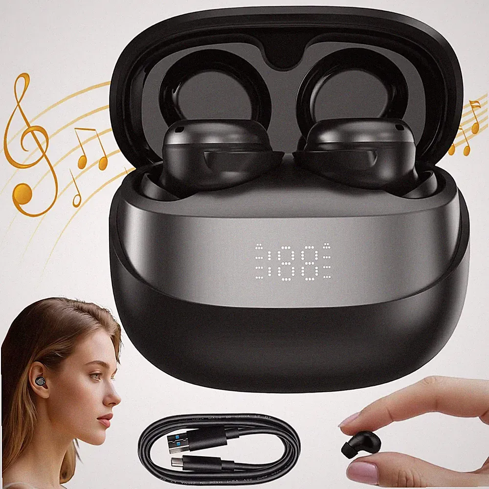 Kabellose In-Ear Kopfhörer Bluetooth 5.4 Sound bis zu 45h Laufzeit mit Case