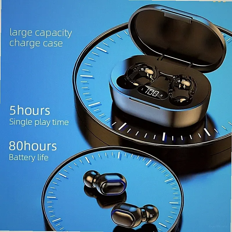 Kabellose In-Ear-Kopfhörer mit LED-Anzeige und langer Akkulaufzeit