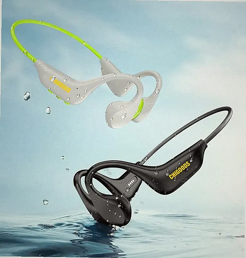 Kabellose Knochenschall kopfhörer IPX8 Bluetooth5.4 16GB MP3-Wiedergabe Mikrofon