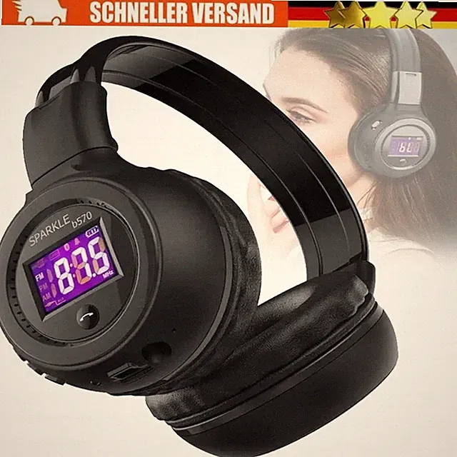 Kabellose Kopfhörer , Fm-Radio & Microsd Mikrofon Bass Boost– 8H, CVC 6.0