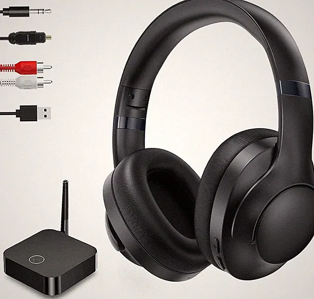 Kabellose Kopfhörer für Fernseher, Over-Ear kabellose 196ft Wireless-Reichwei...