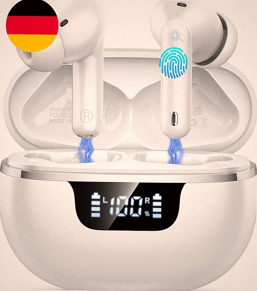 Kabellose Kopfhörer, In-Ear-Kopfhörer, Bluetooth 5.4, Mit 4 Hd-Mikrofon, Geräusc