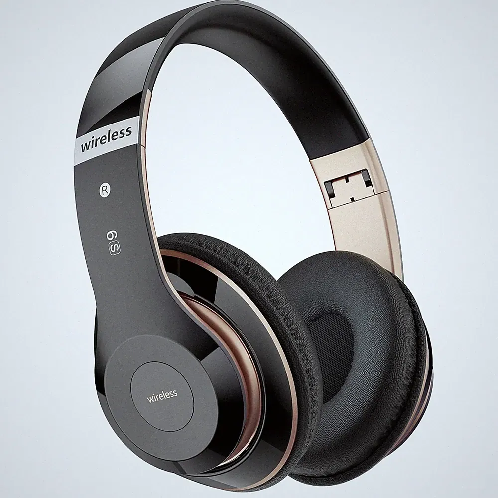 Kabellose Kopfhörer Over-Ear Bluetooth 65 Std 6 EQ Modi mit HD-Mikrofon FM SD/TF
