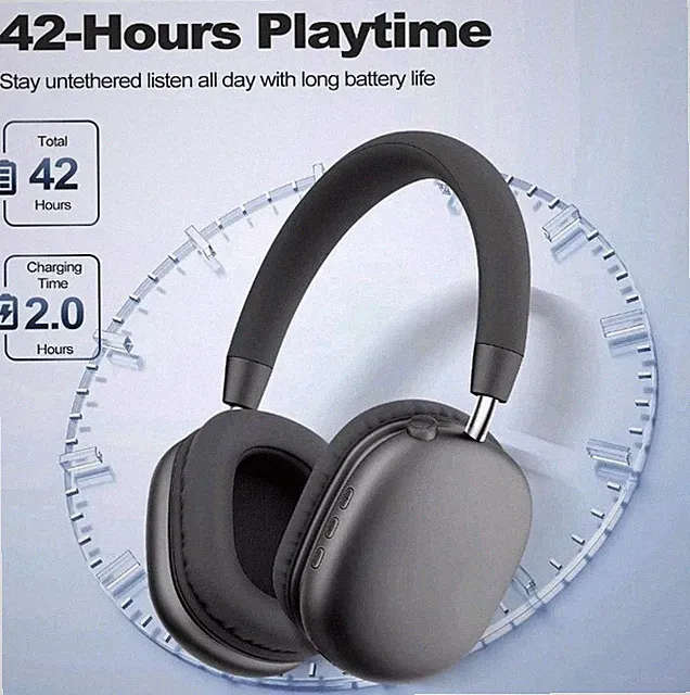 Kabellose Kopfhörer Over-Ear Bluetooth einstellbar 42 Stunden Hörzeit