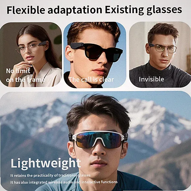 Kabellose offene Ohrhörer mit Wireless 53 für Brille für Outdoor Radfahren