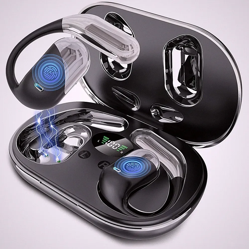 Kabellose Ohrhörer Open Ear Sport Bluetooth 80 Std Akkulaufzeit
