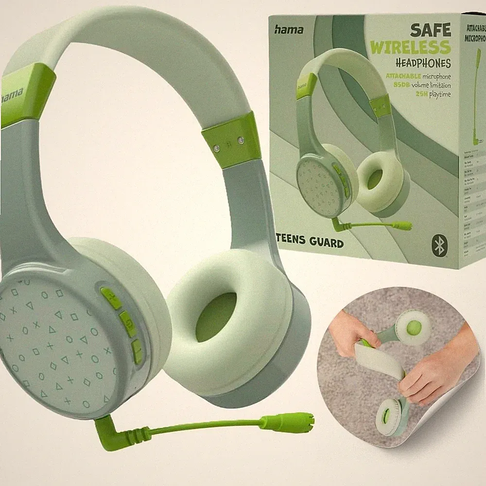 Kabellose On-Ear-Kopfhörer mit Mikrofon Hama TeensGuard