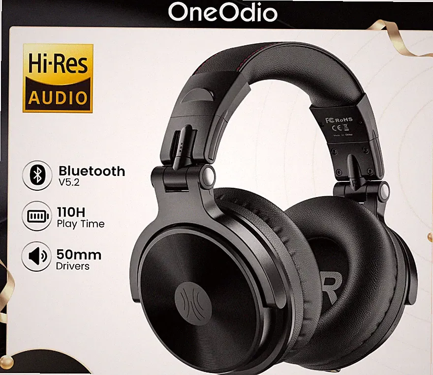 Kabellose Over Ear Kopfhörer Hi-Res Audio 110H Spielzeit 50mm HD Treiber