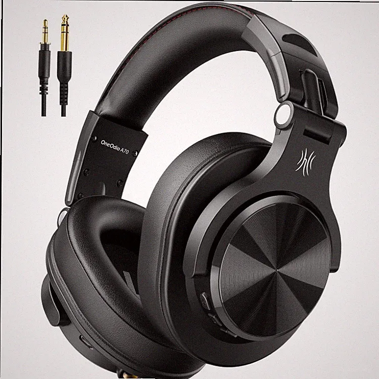 Kabellose Over Ear Kopfhörer HiFi Stereo Schwarz 72 Std Spielzeit DJ PC