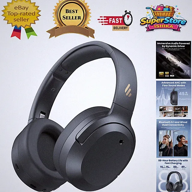 Kabellose Over-Ear-Kopfhörer mit AI Noise Cancelling & Spatial Sound Technologie