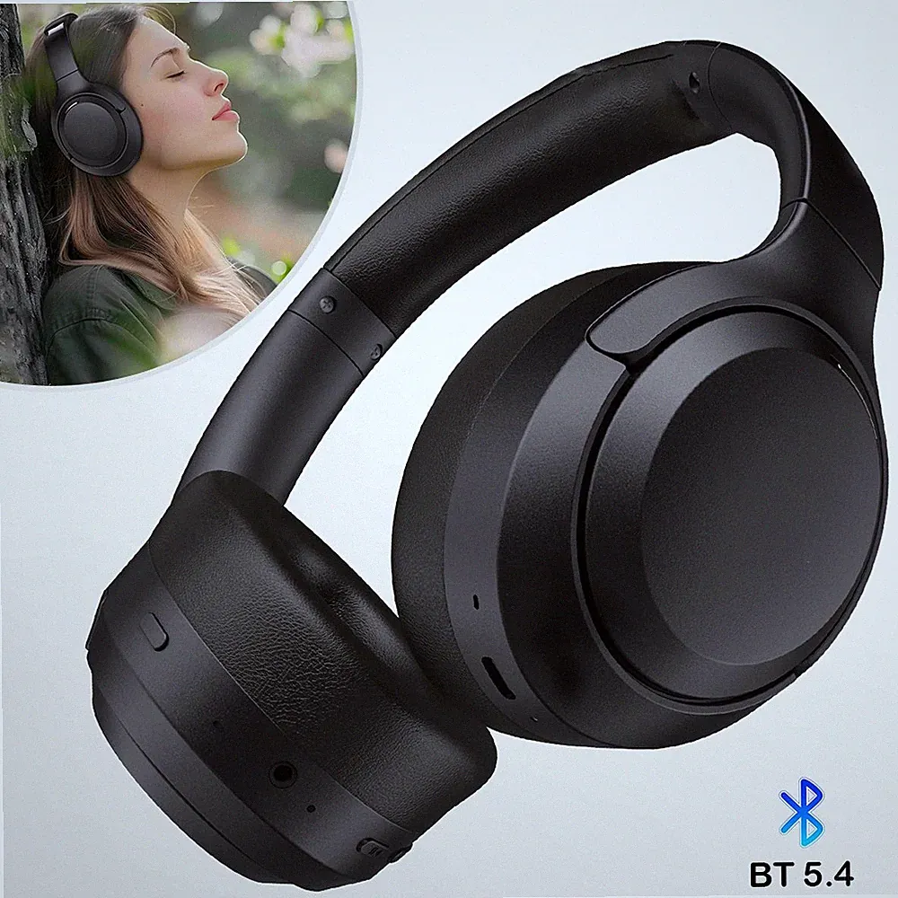 Kabellose Over-Ear-Kopfhörer mit aktiver Noise-Cancelling Faltbar Stereo Headset