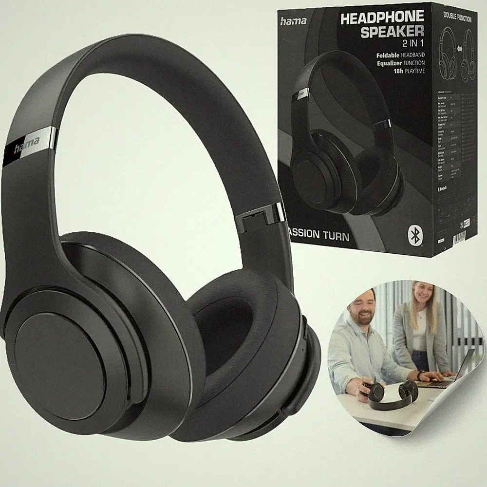 Kabellose Over-Ear-Kopfhörer mit Mikrofon Hama Passion Turn