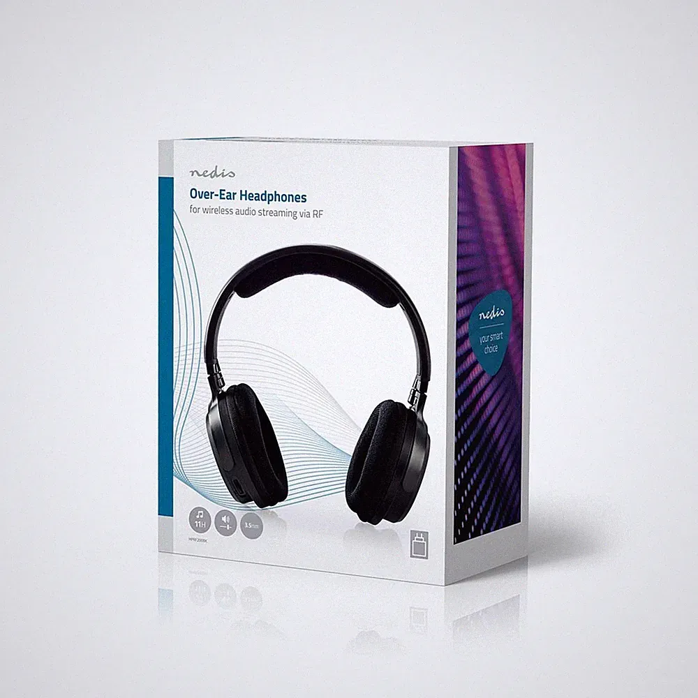 Kabellose TV-Kopfhörer Wireless Kopfhörer von Nedis – RF – On-Ear
