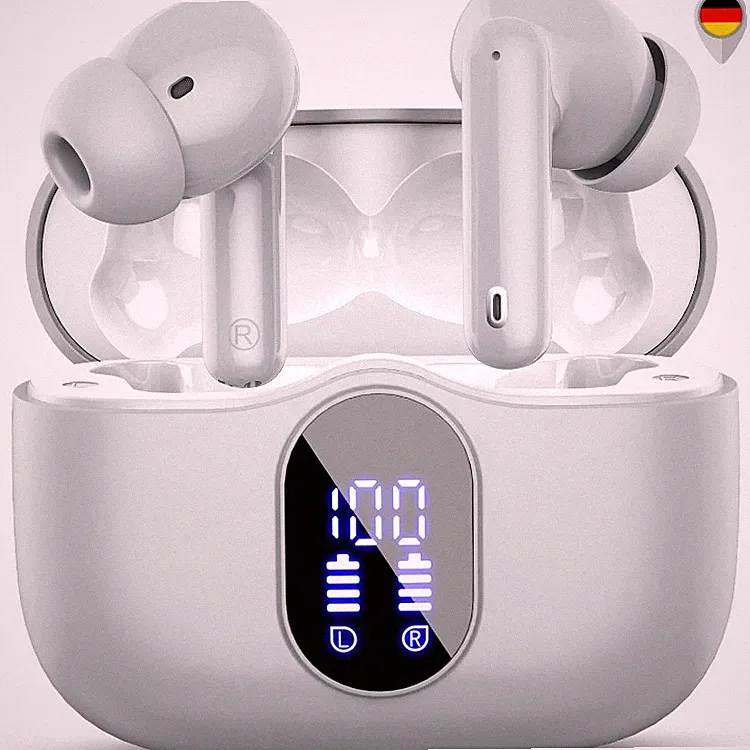 Kabelloser Bluetooth Kopfhörer 5.4 Bluetooth Tiefer Bass Ohrhörer 4 ENC L