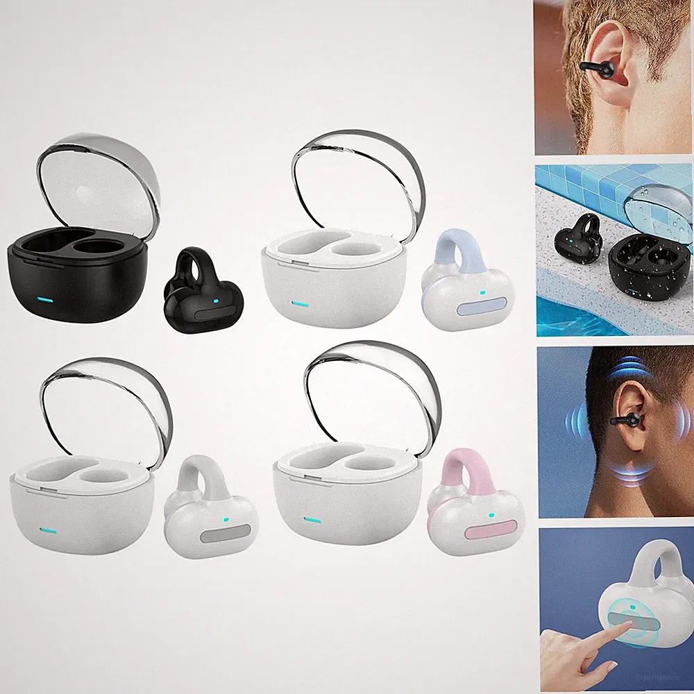 Kabelloser Ohrclip-Kopfhörer, Mini-Clip-on-Earbud für das Laufen, Radfahren
