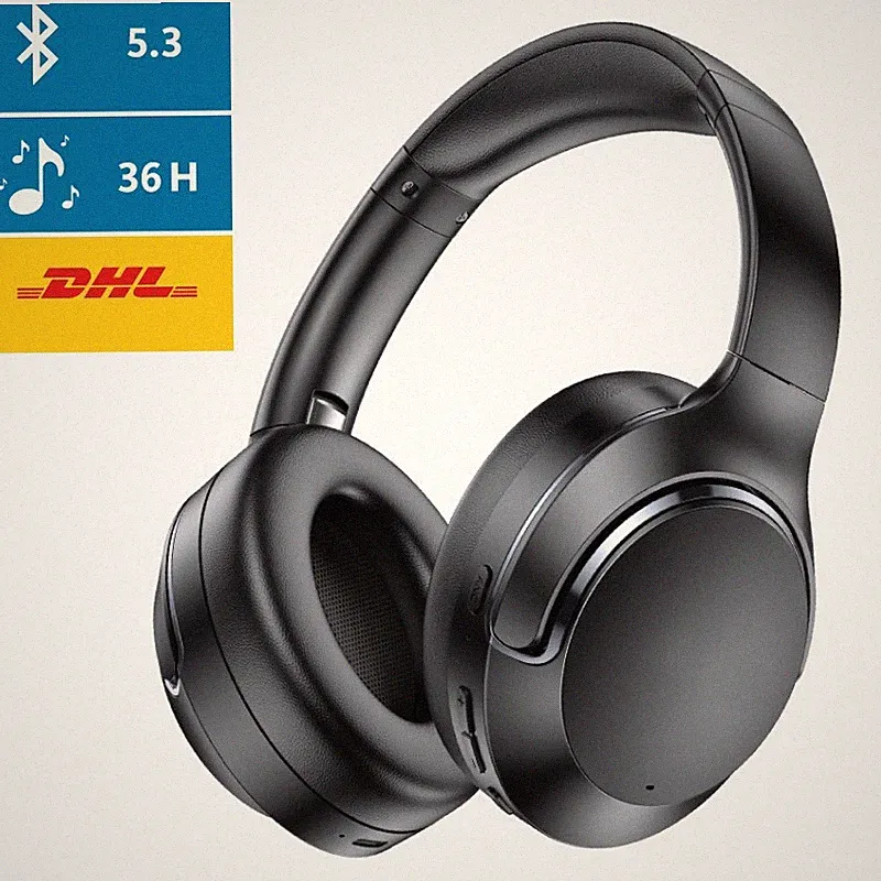 Kabelloser On-Ear Kopfhörer ANC, Bluetooth 5.3, zusammenklappbar, 36 Std. Musik