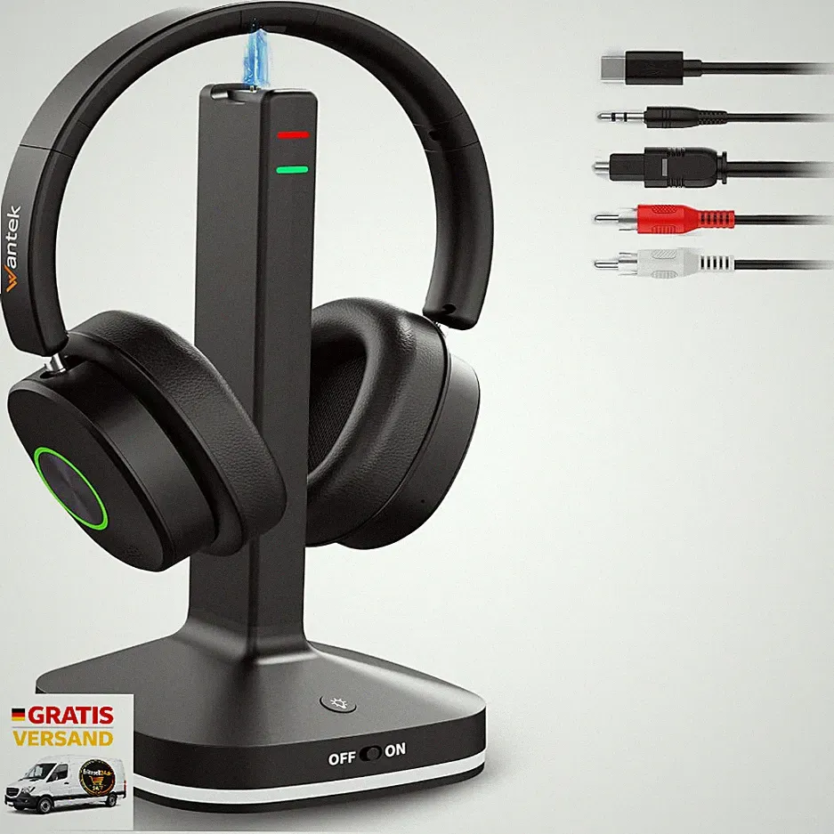 Kabelloser TV-Kopfhörer mit Bluetooth 5.4 Over-Ear 3 Modi