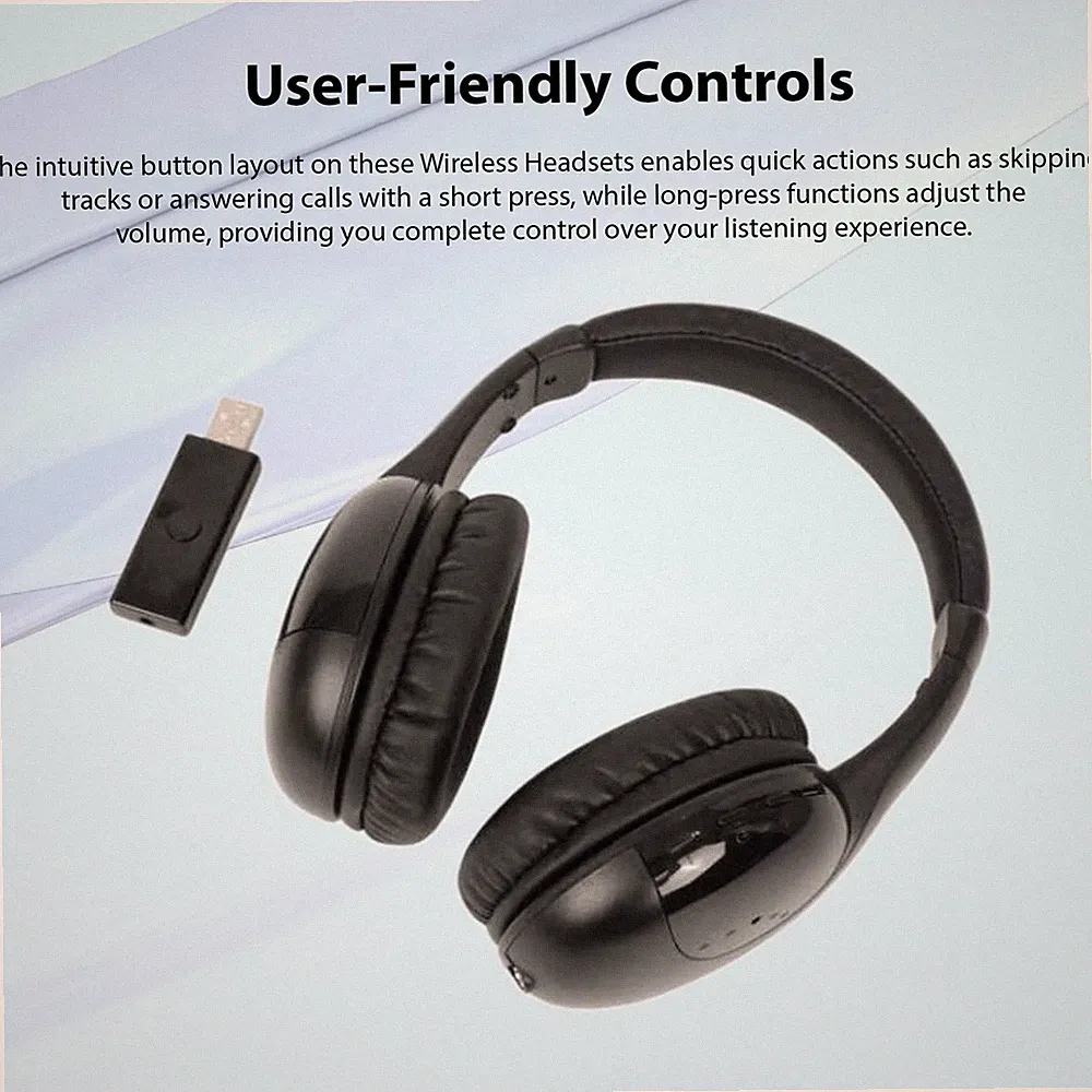 Kabelloser TV-Kopfhörer Mit Bluetooth-Headset USB-Sender Integriertem Mikrofon W