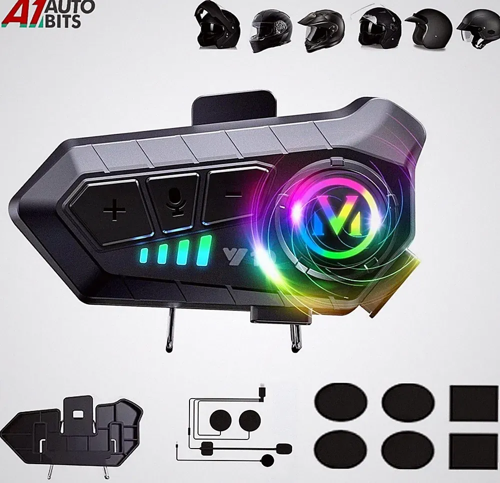 Kabelloses Bluetooth HiFi Motorrad Anruf Mikrofon Kopfhörer Motorradhelm Headset