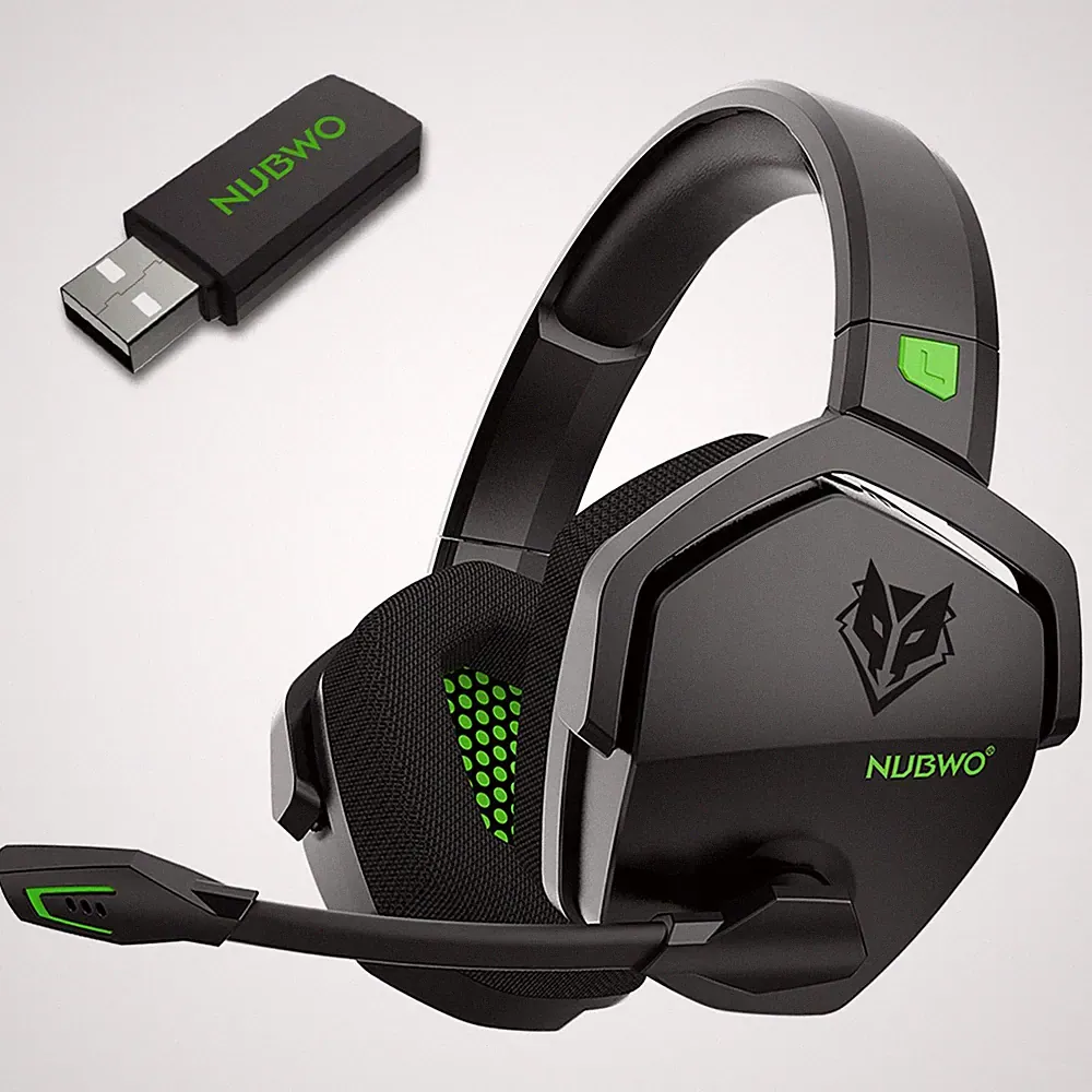 Kabelloses Gaming-Headset Für PC Und Laptop: Over-Ear-Kopfhörer M Zy1E