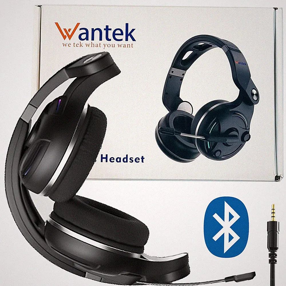 Kabelloses Gaming Kopfhörer mit Mikrofon Faltbares HiFi Sound Bluetooth Headset