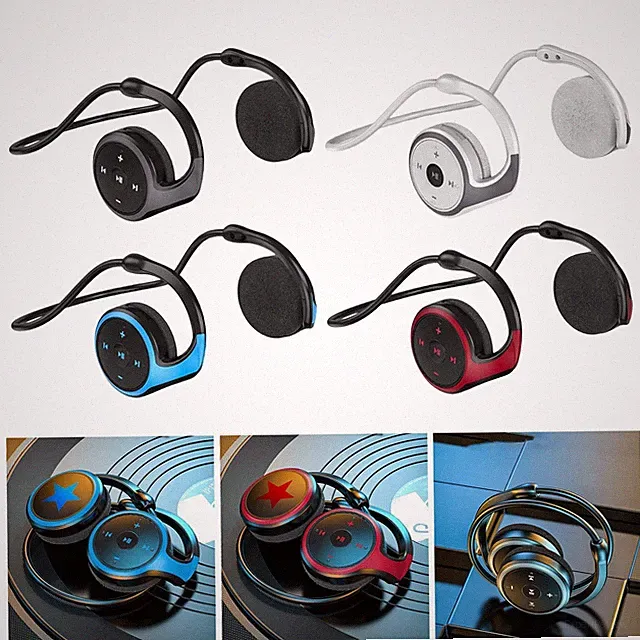Kabelloses Ohrbügel-Headset Bluetooth 5.0, faltbar, zum Laufen, Radfahren