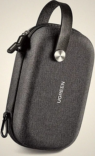 Kabeltasche Elektronik Reise Organizer Schwarz M | Wasserresistent EVA Oxford...