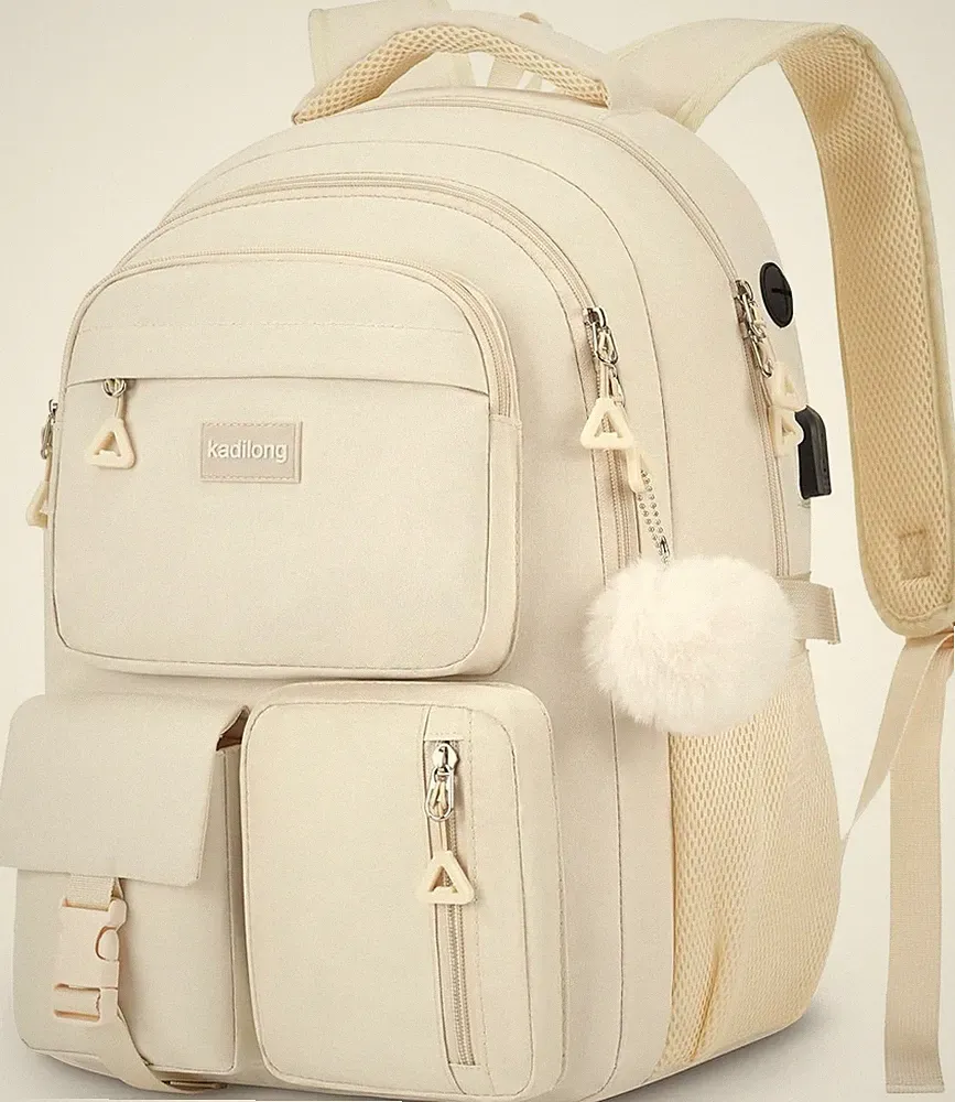 kadilong Rucksack Mädchen Teenager Rucksack Laptop Damen Schultasche Frauen
