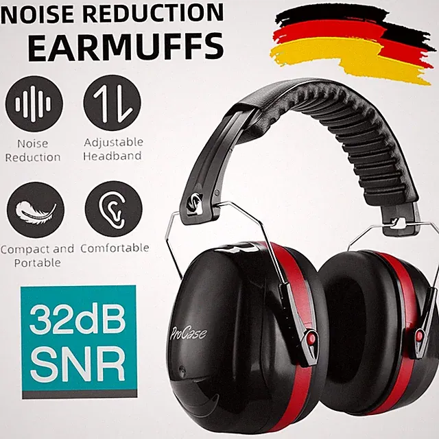 Kapsel-Gehörschutz passiver Gehörschützer 32 dB SNR für Bau & Industrie Faltbar