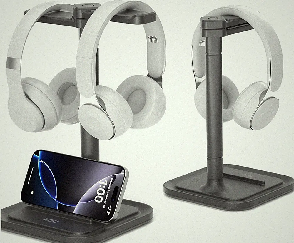 KDD Dual Kopfhörer Ständer Schreibtisch, Universal Gaming Headset Halterung | R