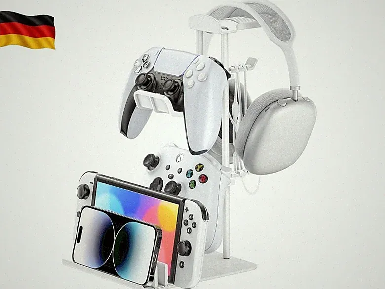 KDD Gaming Kopfhörer Ständer, Headset Halterung Tisch & Controller Halter, H
