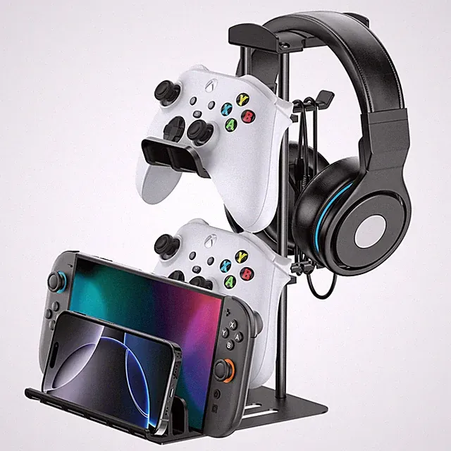 KDD Gaming Kopfhörer Ständer, Headset Halterung Tisch & Controller Halter, He...