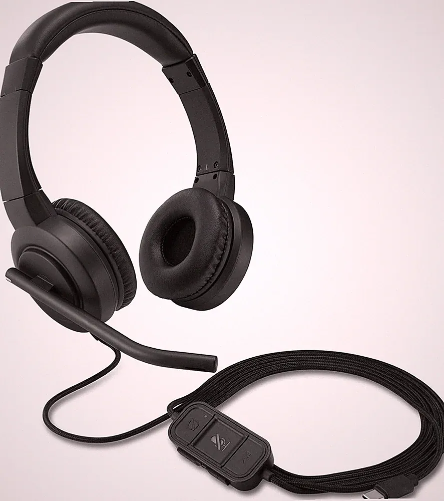 Kensington H1000 USB-C On Ear-Headset, Ultrabequemer HD-Audio-Kopfhörer K83450WW