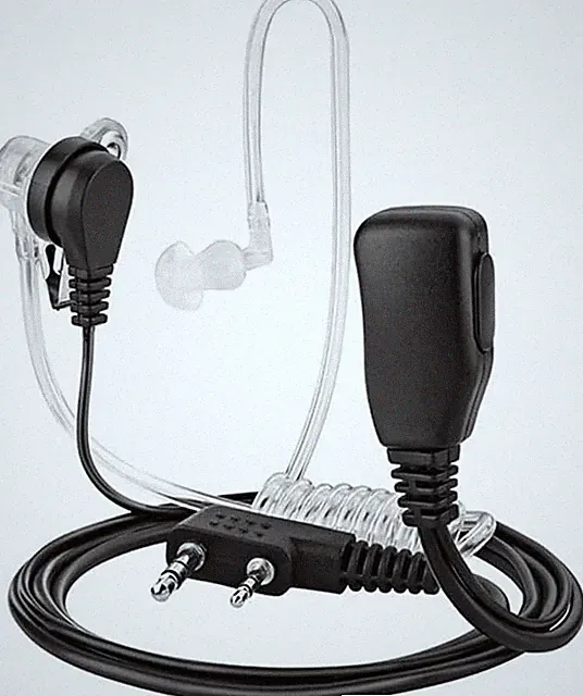 Kenwood Security Headset Funkgerät Ohrhörer Kopfhörer Schallschlauch Mikrofon...