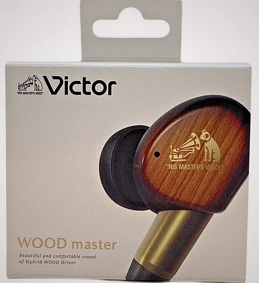 Kenwood Victor Wood Master Kopfhörer In-Ear mit Mikrofon Einzelstück NEU
