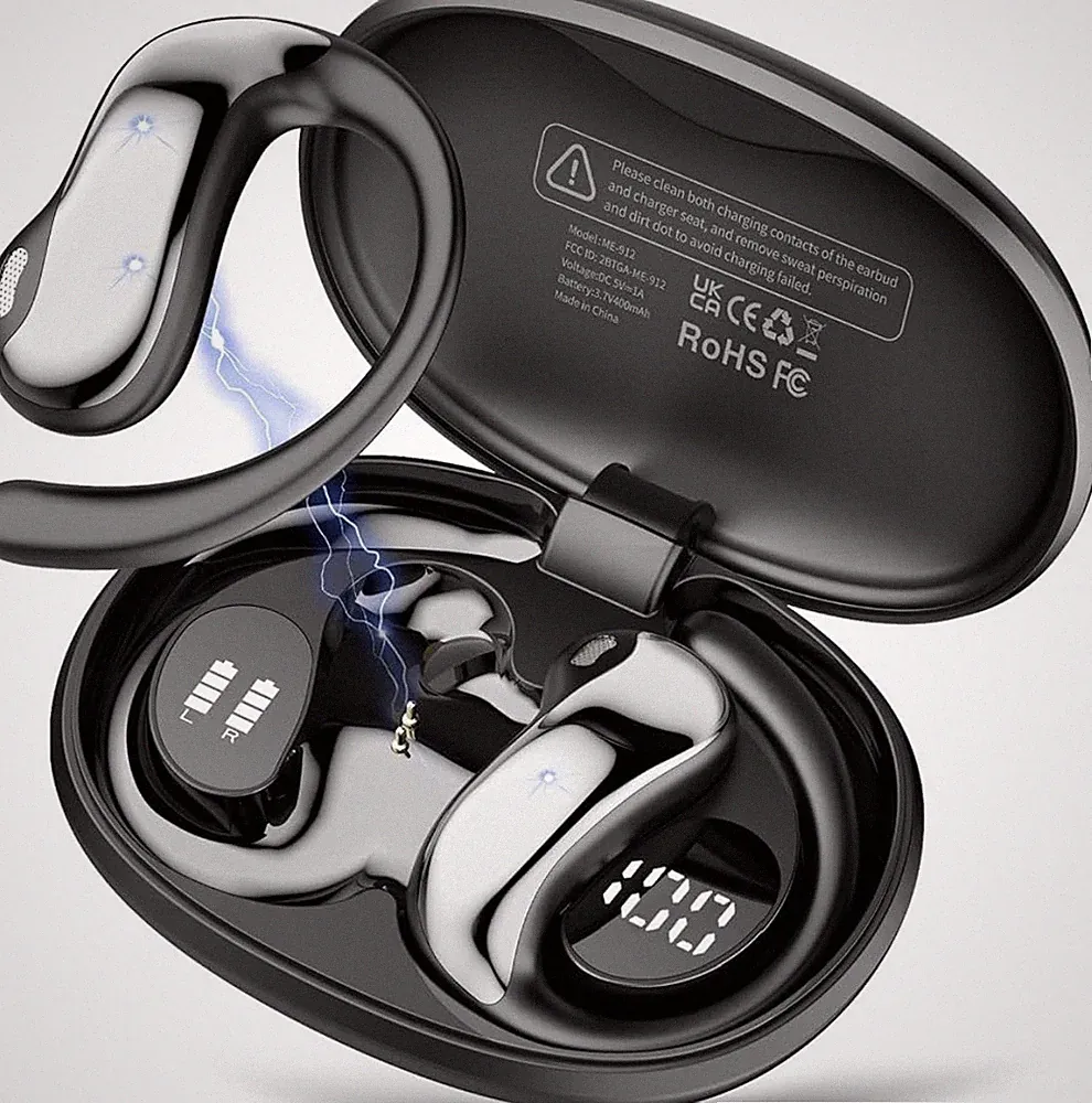 KI Übersetzer Kopfhörer Bluetooth 5.4 163 Sprachen Echtzeit 50H Schwarz