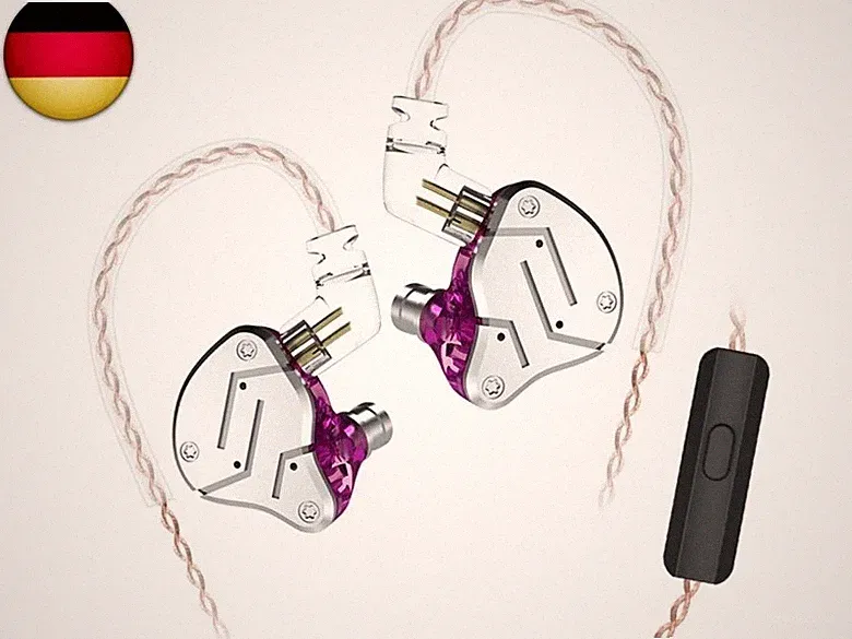 KINBOOFI KZ ZSN 1BA 1DD HiFi In-Ear-Ohrhörer, 2-polig, Geräuschunterdrückung, Bl