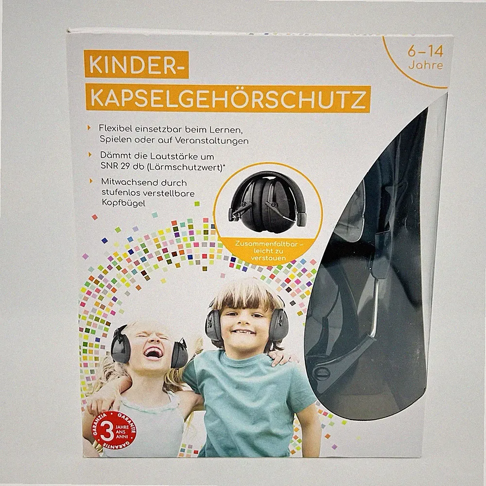 Kinder Gehörschutz Lärmschutz Kopfhörer für Straße Schule Lernen Faltbar 29dB