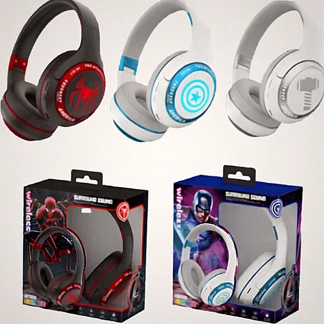 Kinder Kabellose Bluetooth Kopfhörer Avengers Superheld Faltbar Kinder Headset