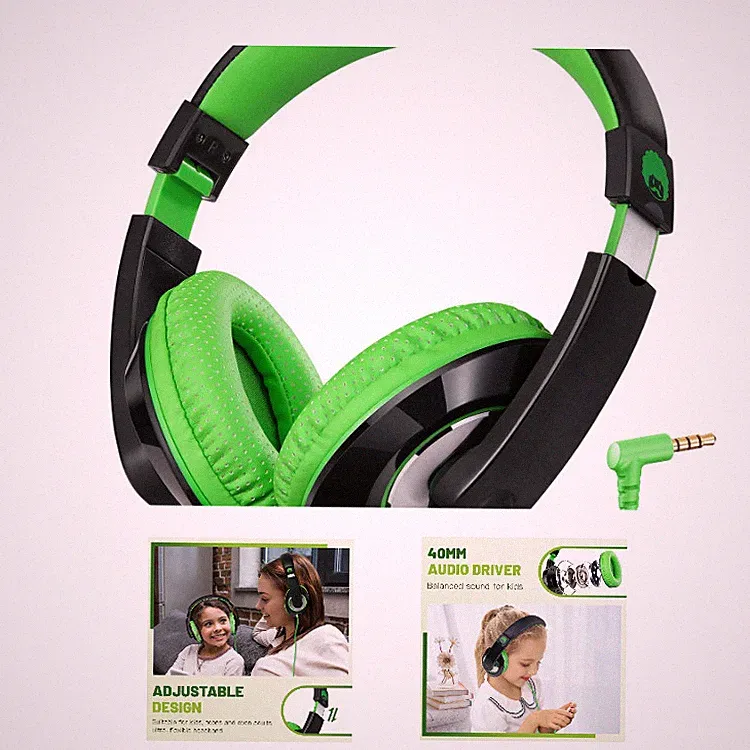 Kinder Kopfhörer Faltbar 3,5 mm Jack Stereo Sound Over Ear