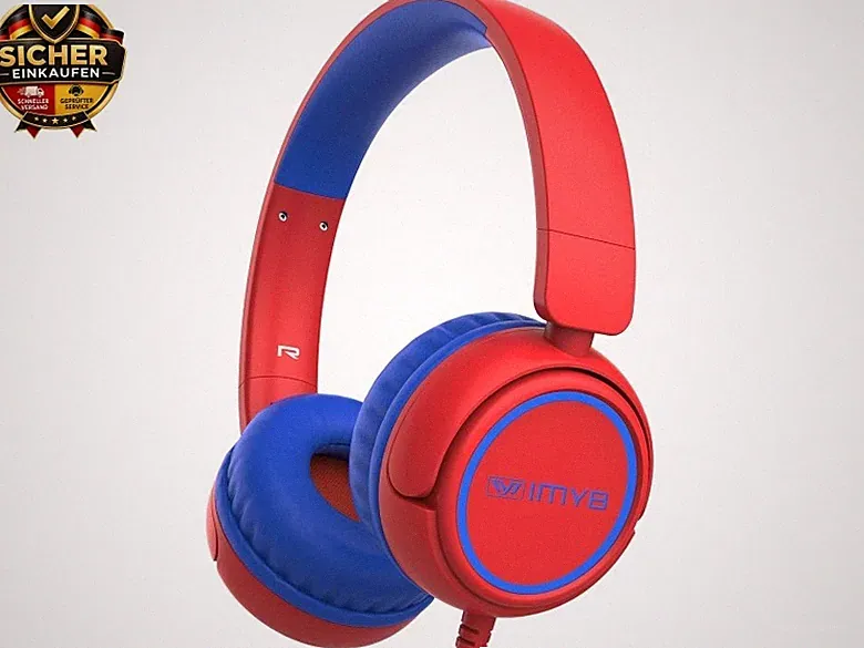 Kinder kopfhörer, Kopfhörer für Kinder mit Kabel, faltbar, Stereo Sound, Si