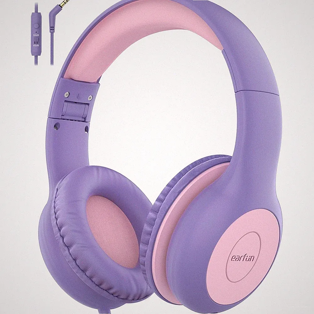 Kinder Kopfhörer mit Kabel 85 94dB Lautstärkebegrenzer HiFi Klangleise