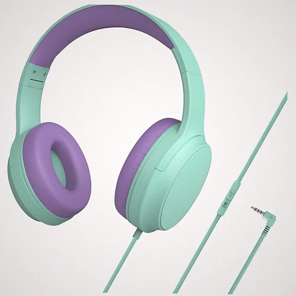 Kinder-Kopfhörer Over-Ear Kabelgebunden Lautstärkebegrenzung 3,5 mm