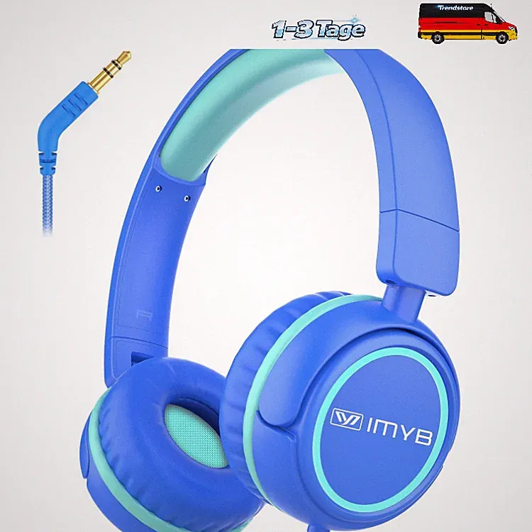 Kinderkopfhörer Faltbar 3,5 mm Jack Stereo Sound On Ear