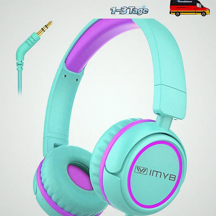 Kinderkopfhörer Faltbar 3,5 mm Jack Stereo Sound On Ear