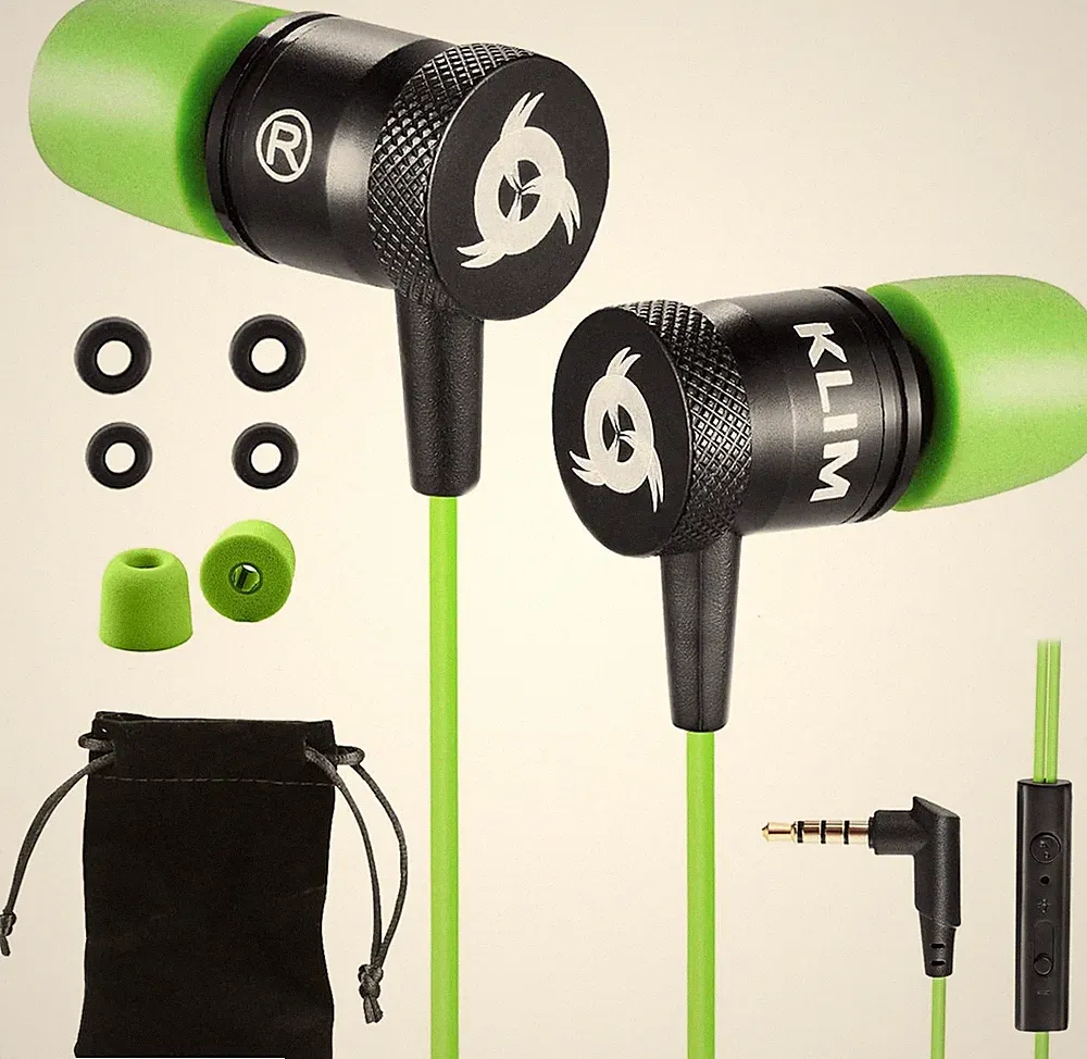 KLIM Fusion In-Ear-Kopfhörer mit Mikrofon 3,5 mm Klinke Gr